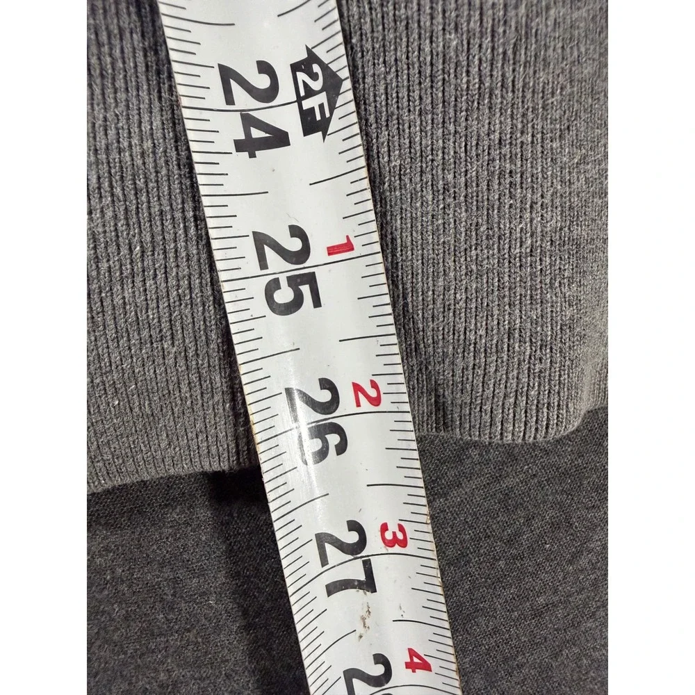 American Eagle Outfitters Mens Gray Varsity Logo Hoodie Yellow Lined Hood L